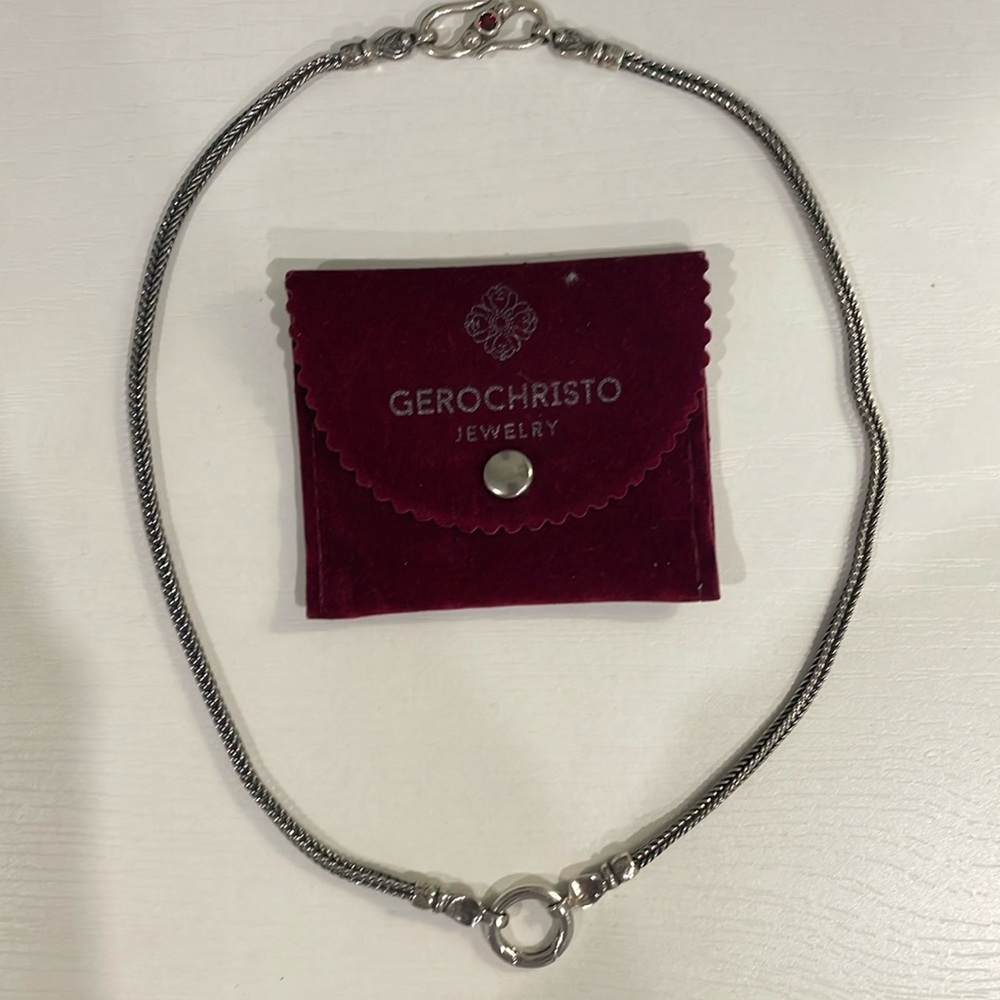 Gerichristo Necklace with Ruby Clasp